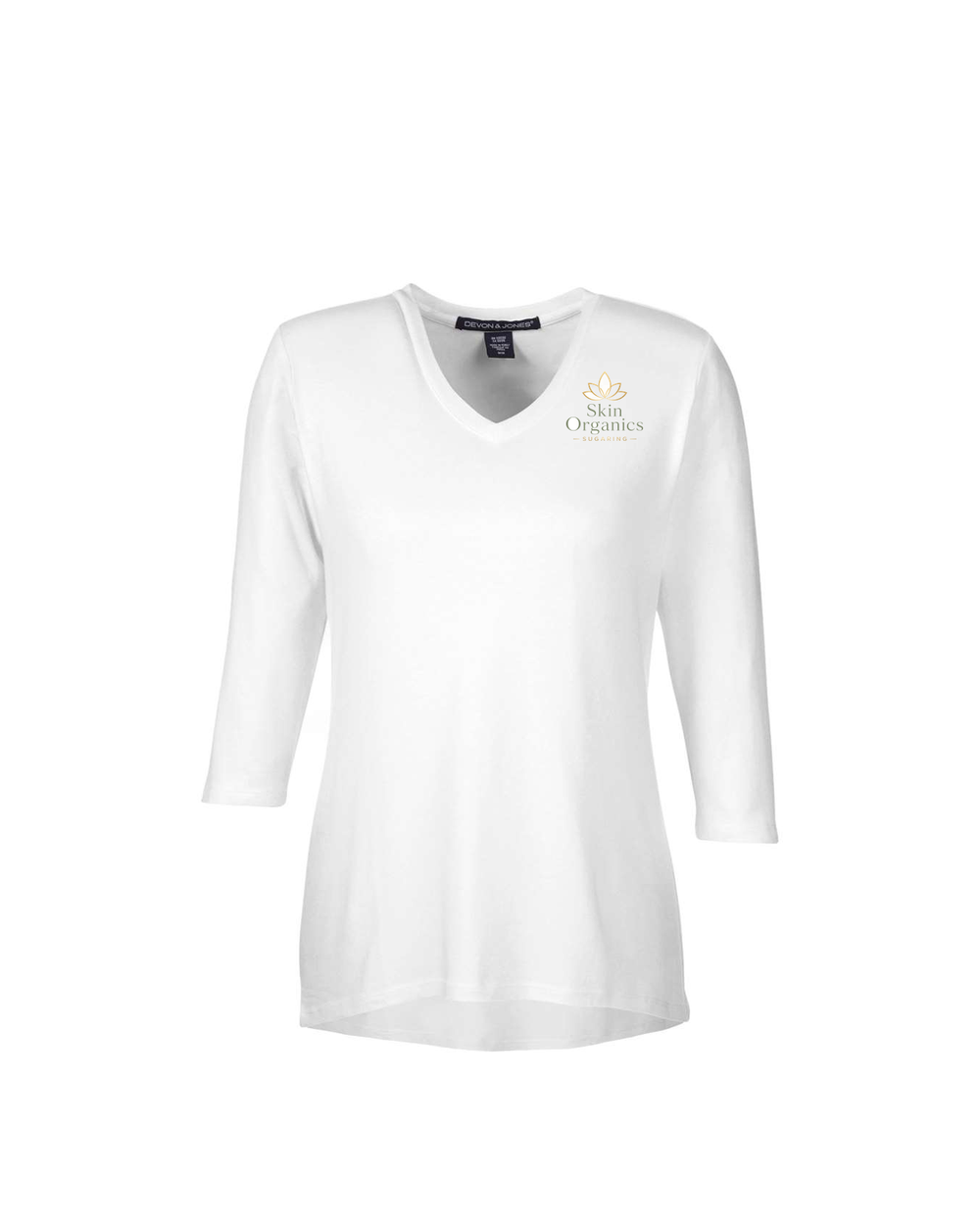 Women's ¾-Sleeve V-Neck Top