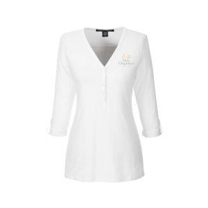 Women's Convertible-Sleeve V-Neck Top